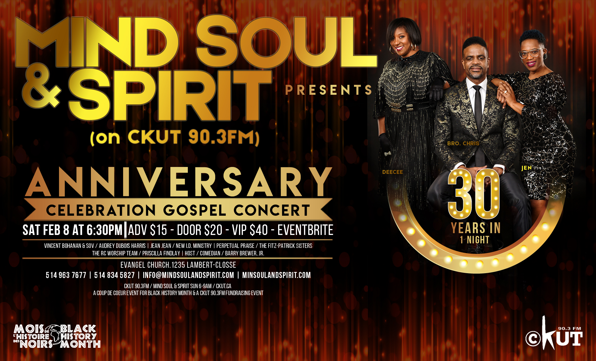30 Years In 1 Night: Mind Soul & Spirit 30th Anniversary Gospel Celebration Concert
