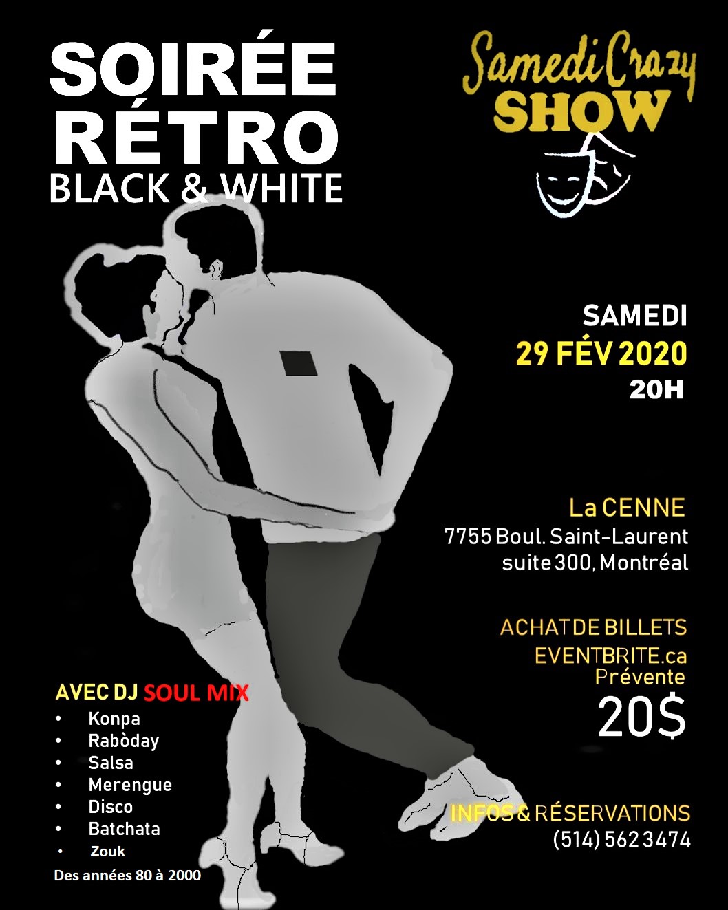 Soirée Rétro Black & White