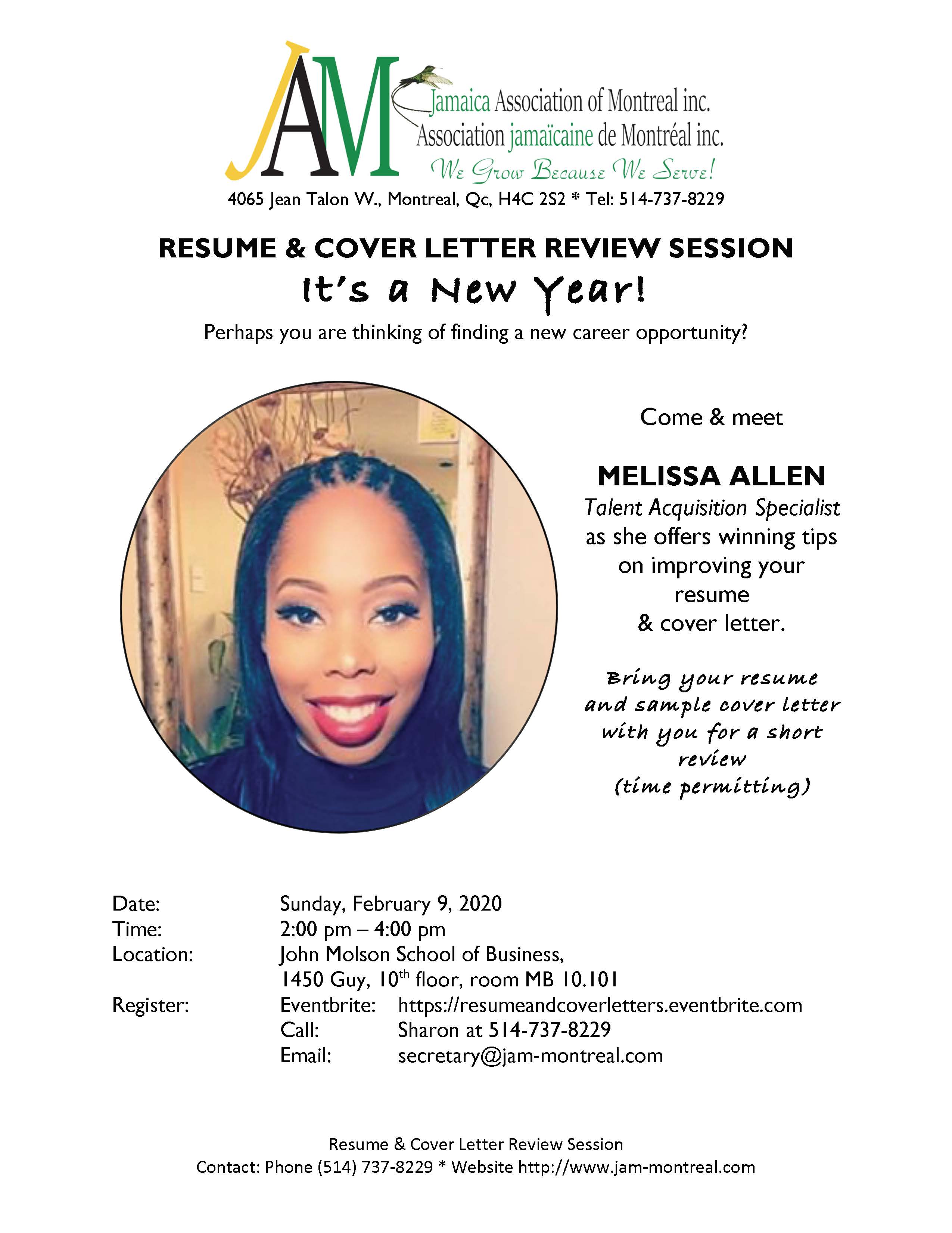 RESUME & COVER LETTER REVIEW SESSION