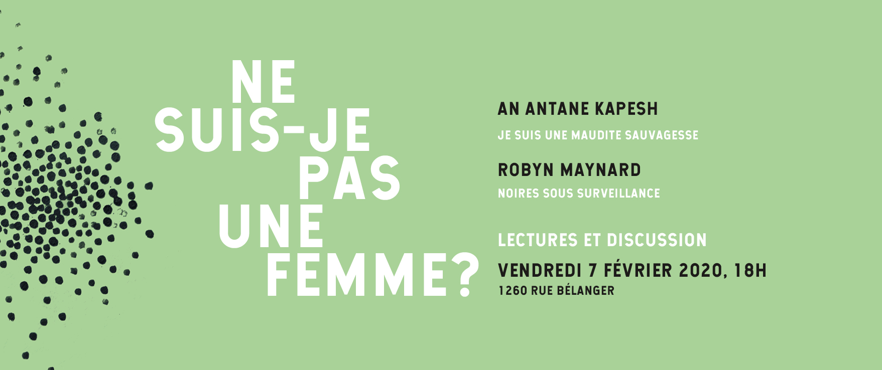 Lancement  Ne suis-je pas une femme? : Lire Maynard x Kapesh