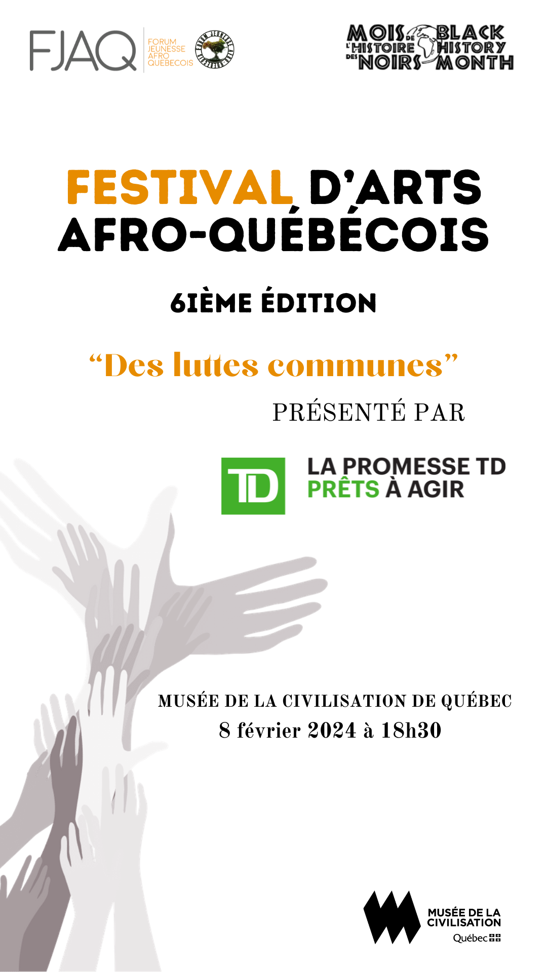Soirée de lancement festival d'arts afro-québécois