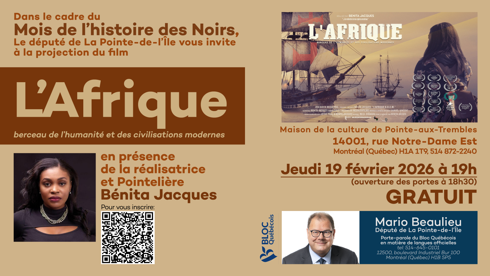 Free screening of the film Africa, Cradle of Humanity and Modern Civilizations.